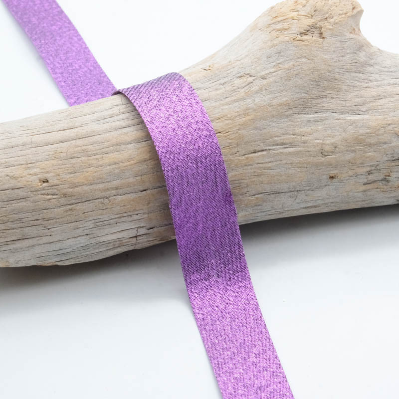 18mm Purple Lamé Bias Tape - Maison Klem